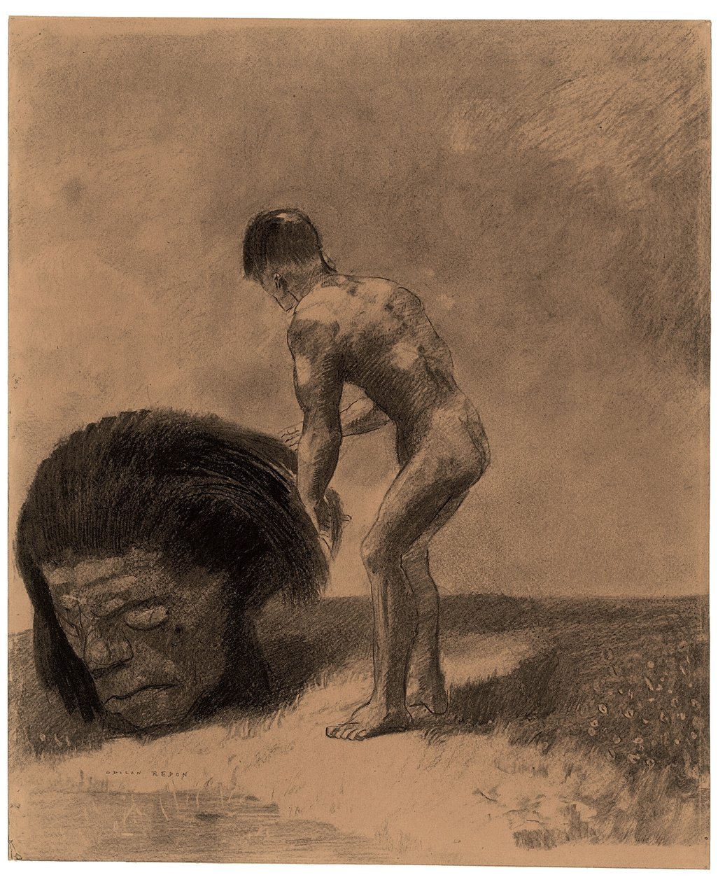 Det primitive væsen af Odilon Redon