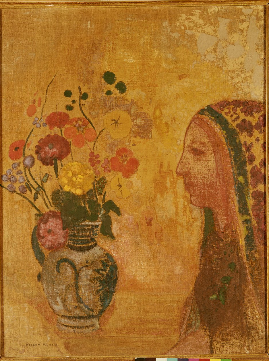 Profil af en kvinde af Odilon Redon
