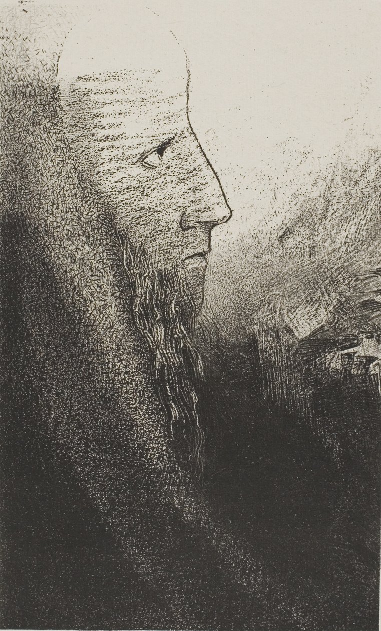 Saint Anthony: "Hjælp mig, o min Gud!", plade 2 af 24 af Odilon Redon