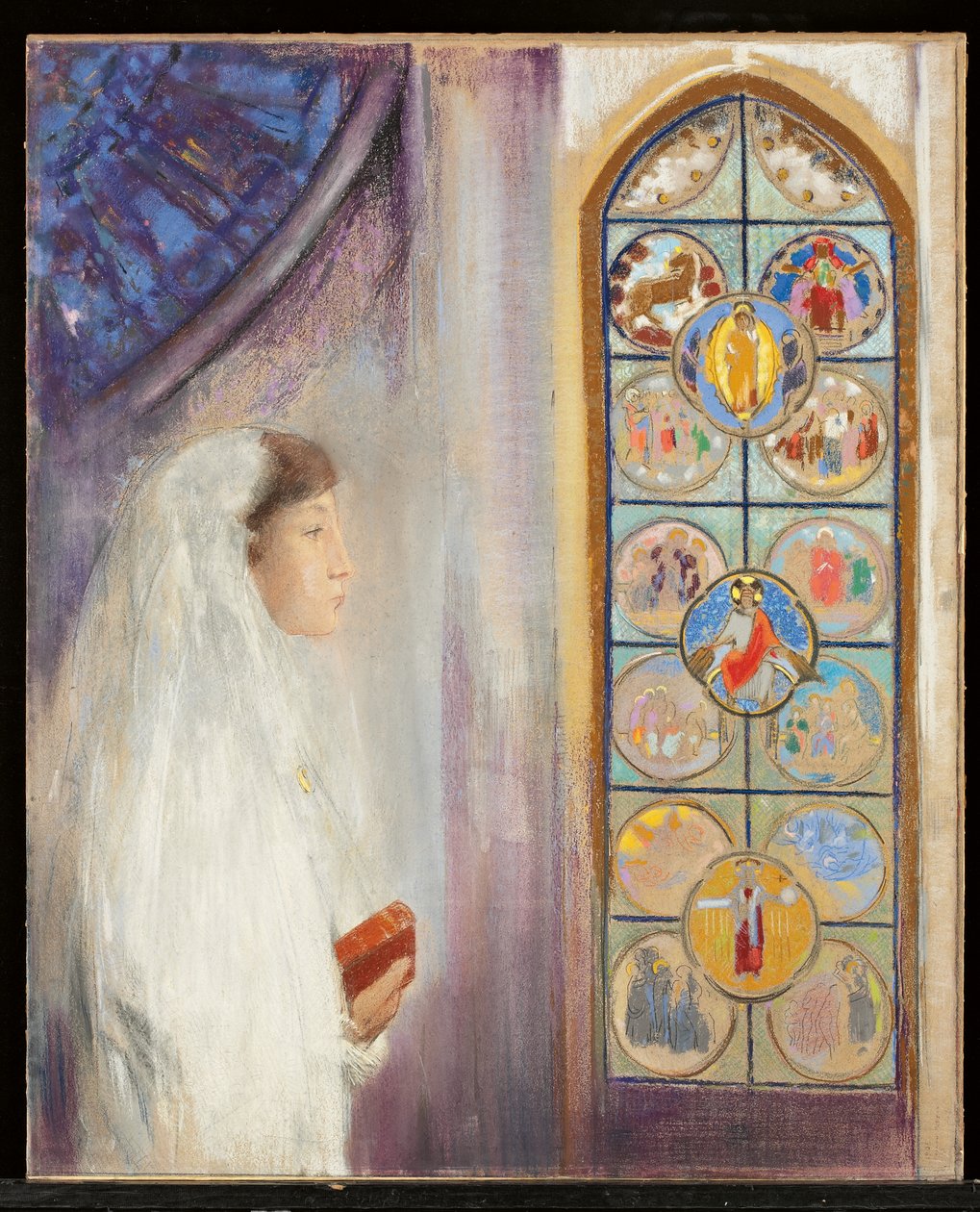 Simone Fayet i nadver af Odilon Redon