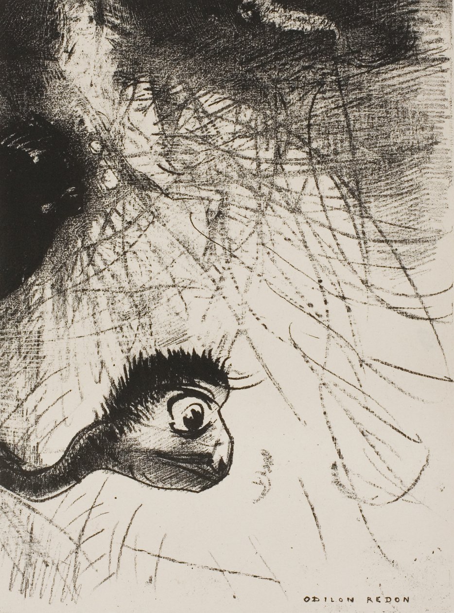 St. Anthony: "Et sted må der være urformer, hvis kroppe kun er billeder", plade 4 af 6 af Odilon Redon