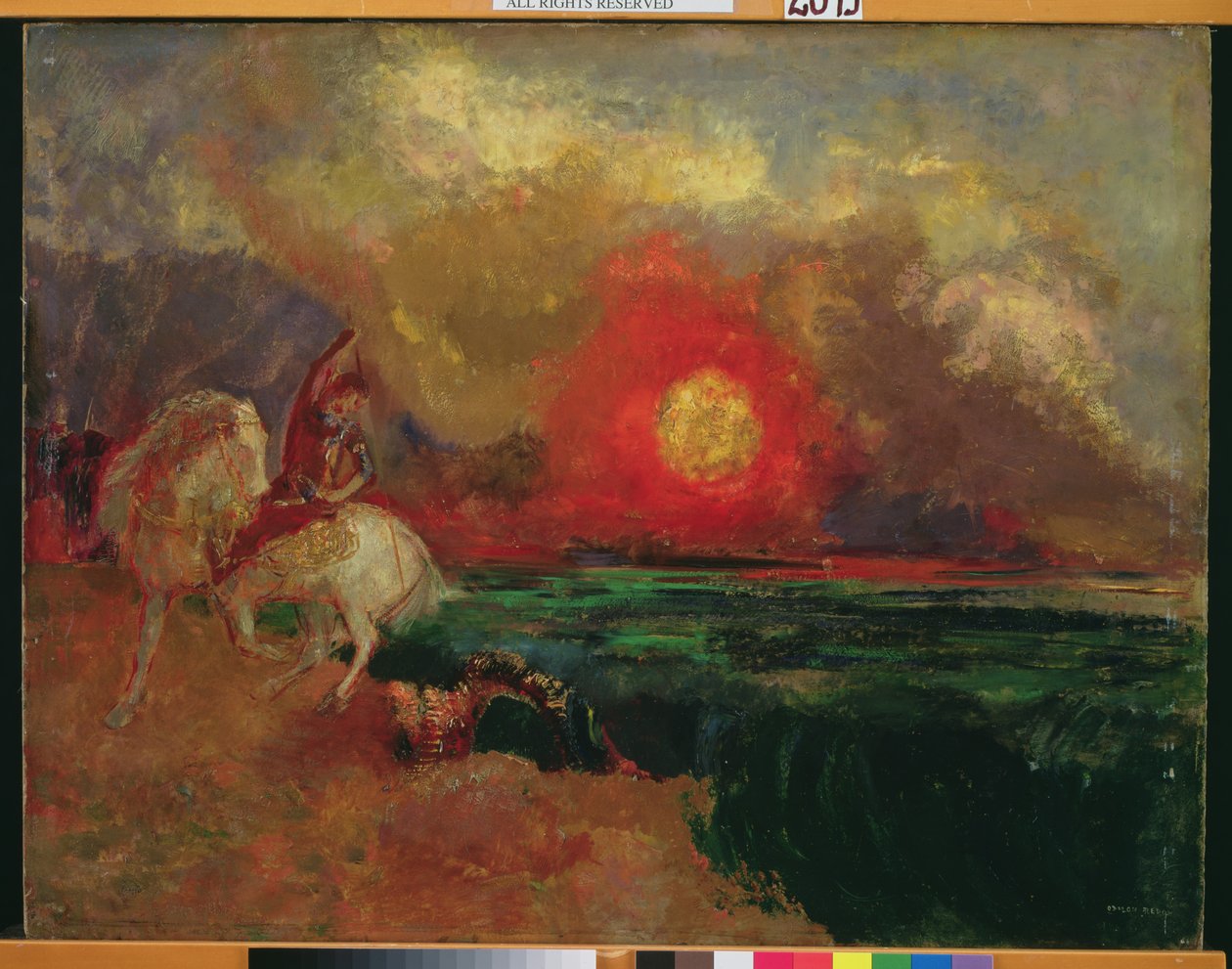 St George og dragen af Odilon Redon