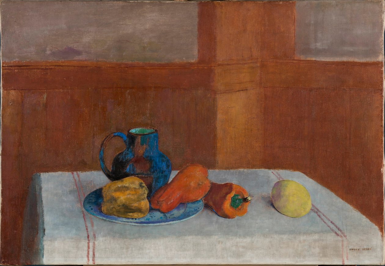Stilleben, ca 1901. af Odilon Redon