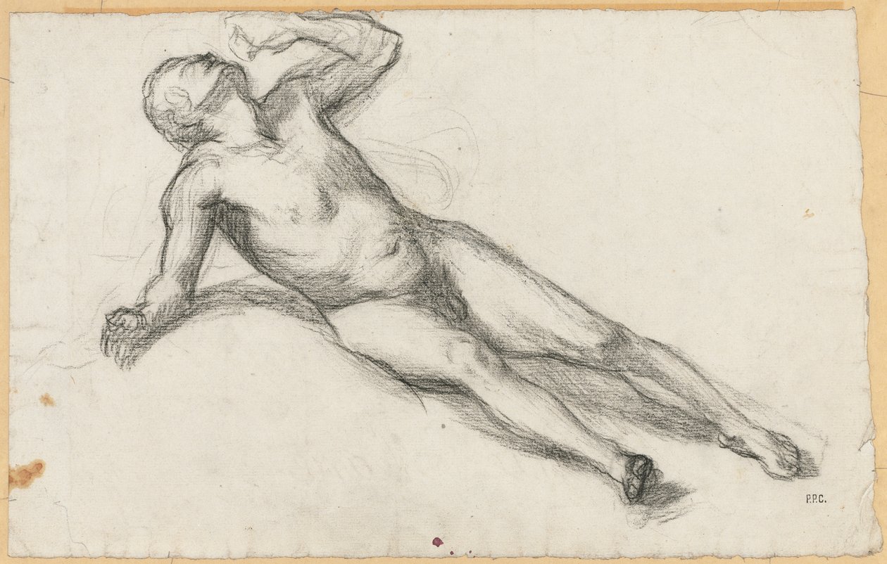 Studie til krigen af Odilon Redon