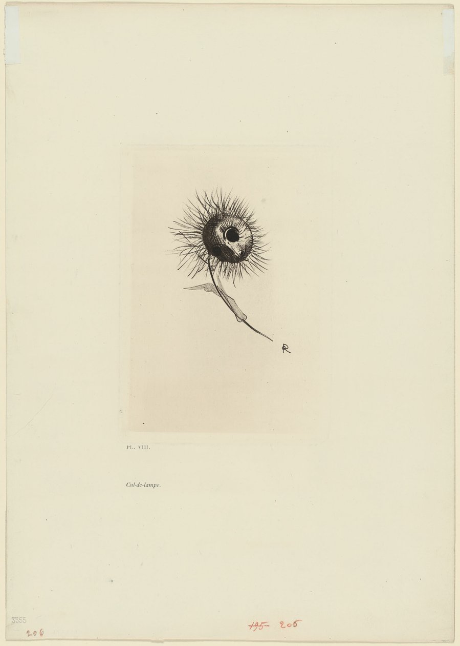 Halestykke, plade 9 af 9 af Odilon Redon