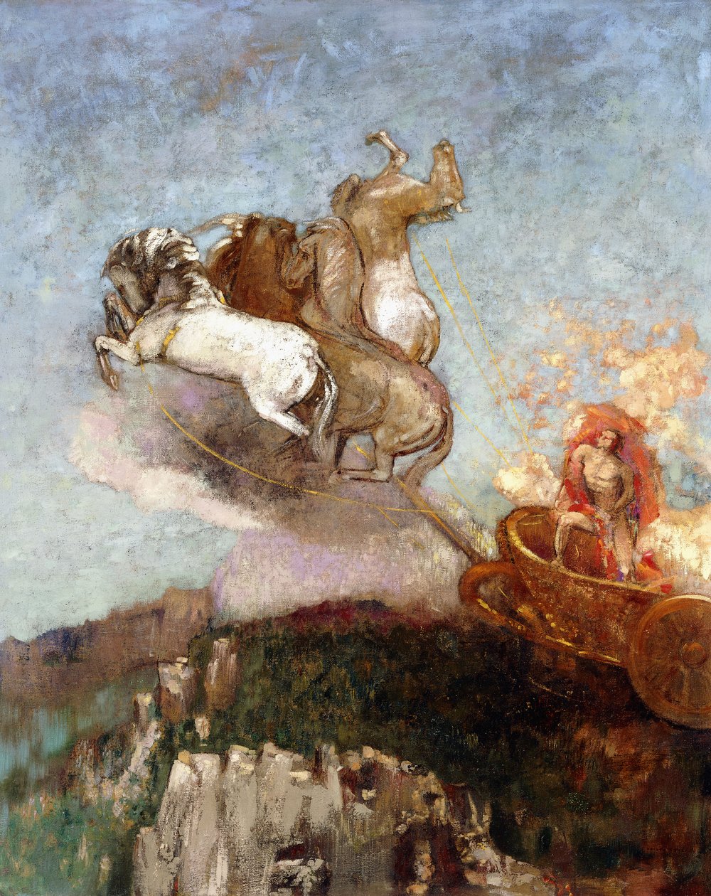 Apollons vogn, 1907-1908 af Odilon Redon