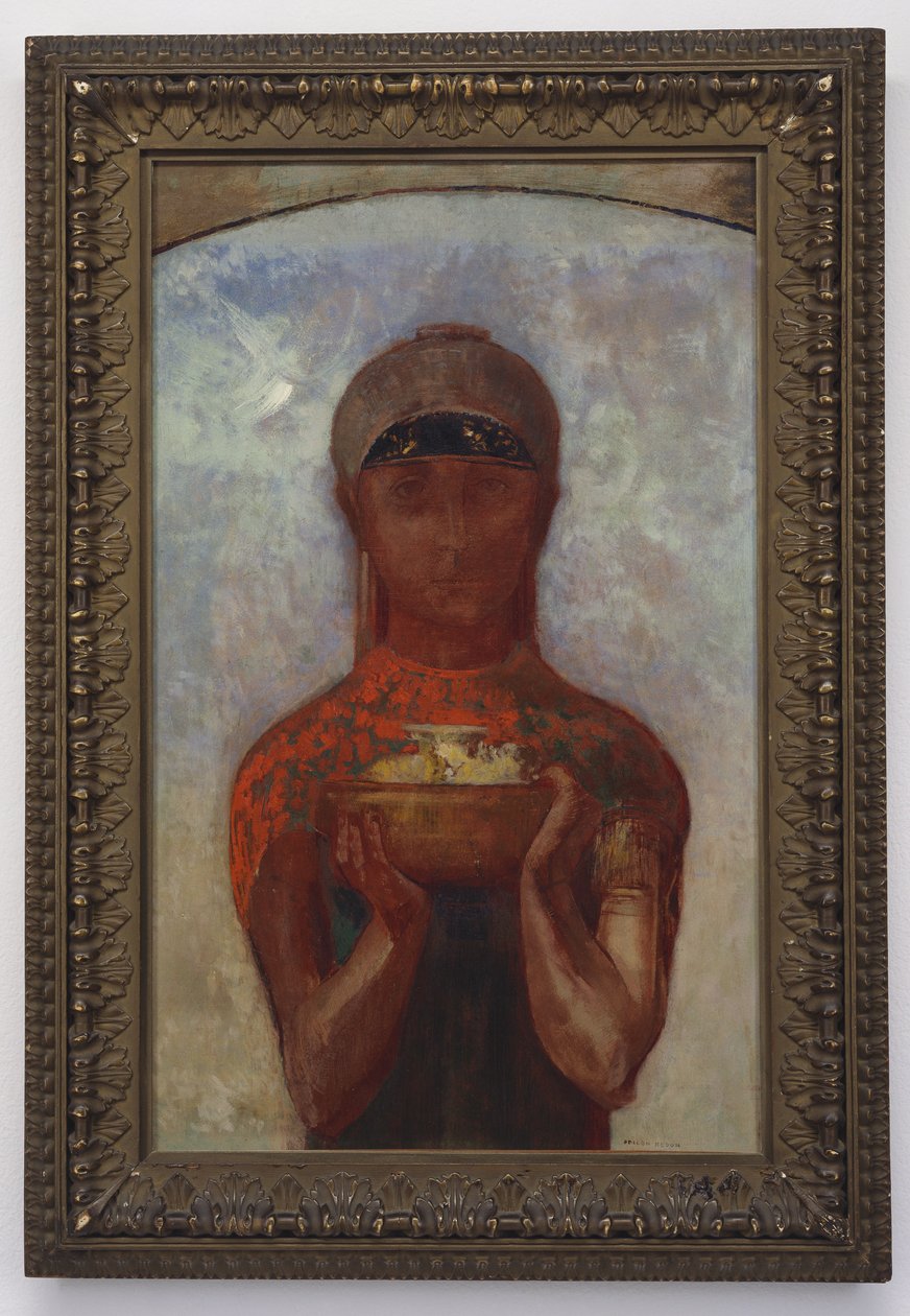 The Cup of Mystery, eller Sibyl, ca. 1890 af Odilon Redon
