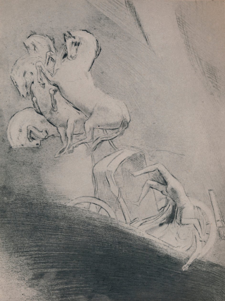 Phaetons fald, slutningen af det 19. århundrede, 1946 af Odilon Redon