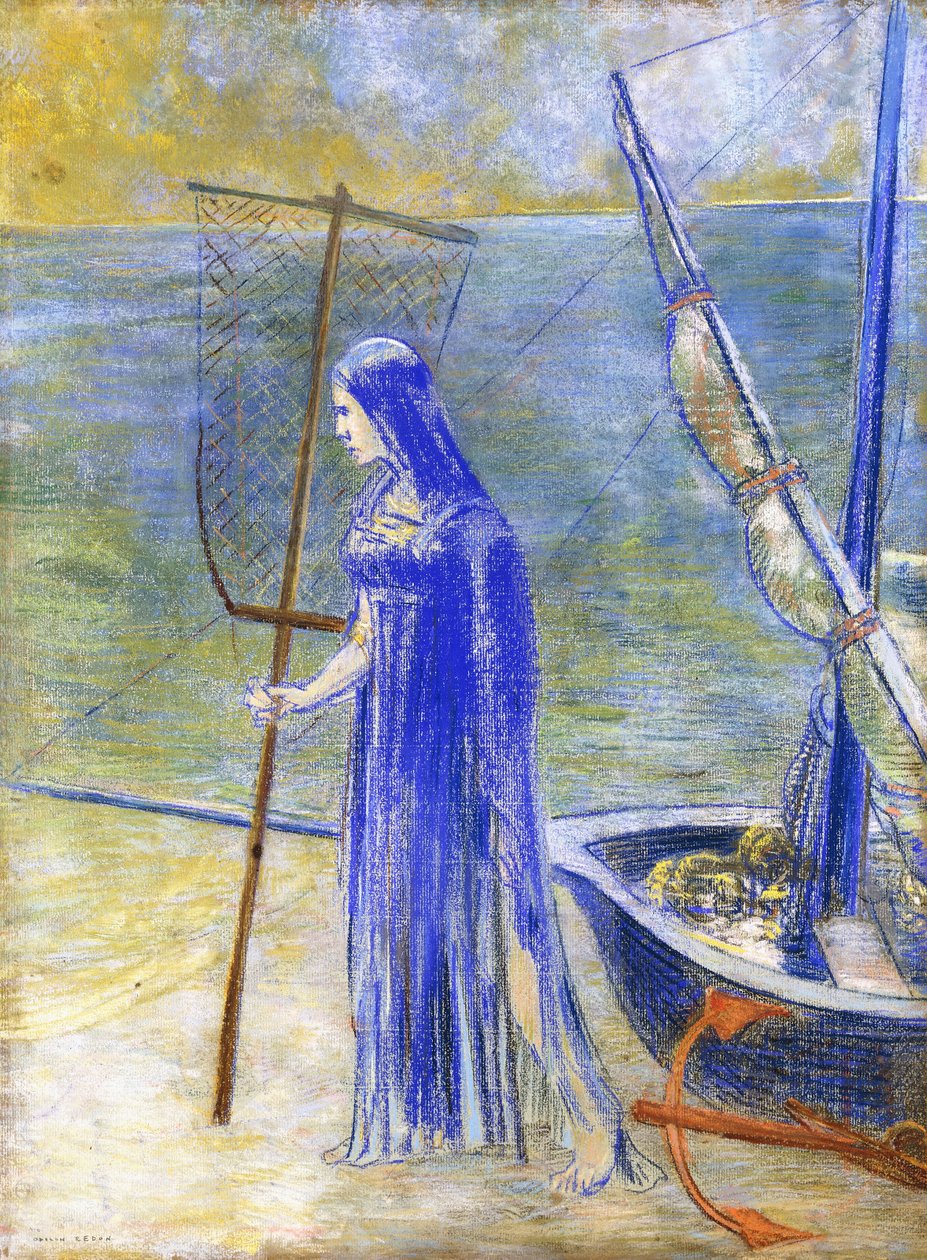 Fiskerkonen, 1900 af Odilon Redon