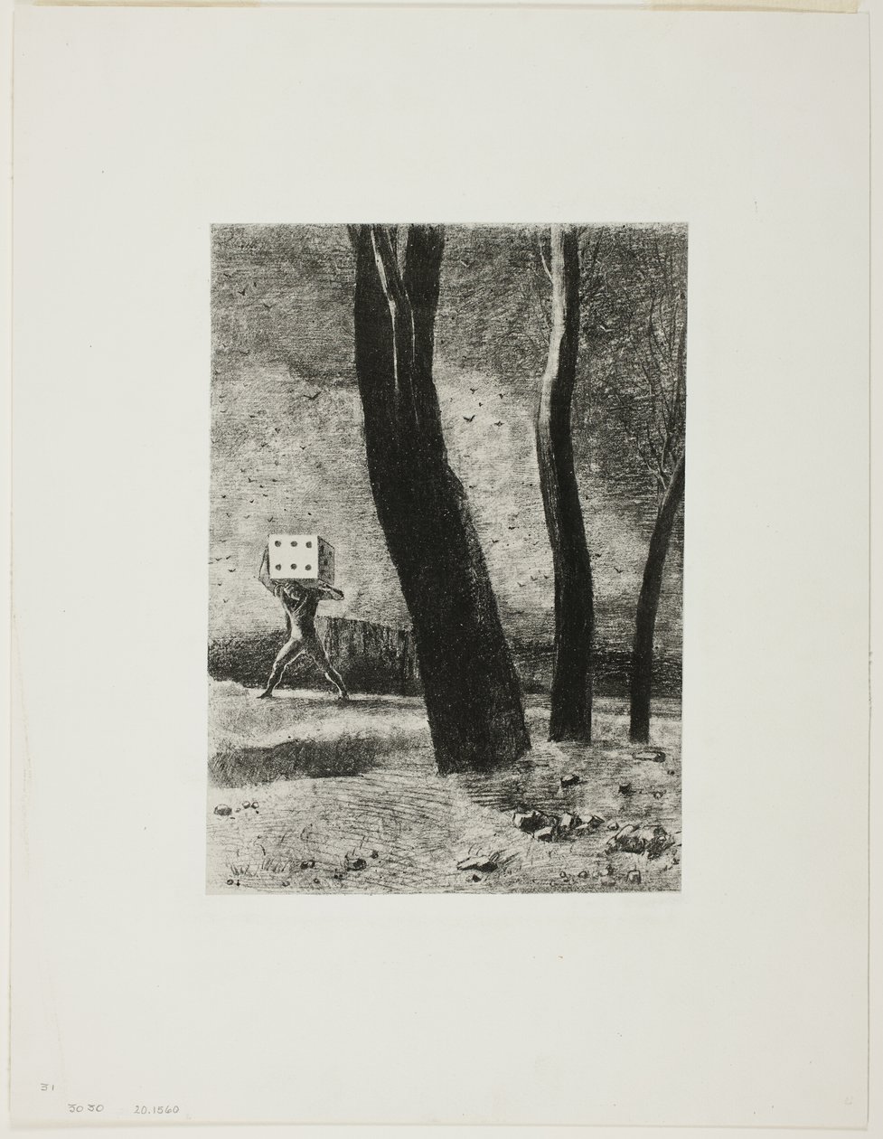 The Gambler, tallerken fem fra In Dreams af Odilon Redon