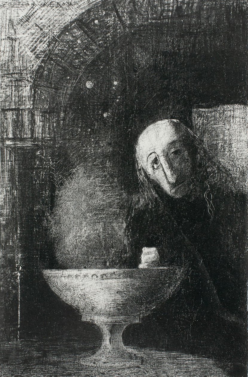 Den uendelige søgen, fra natten af Odilon Redon
