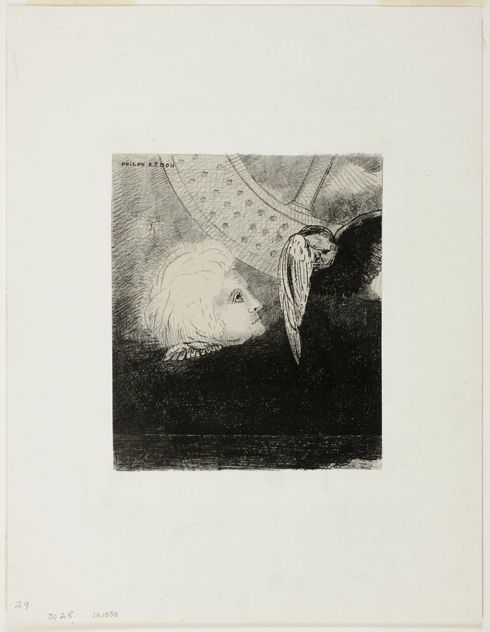 The Wheel, tallerken tre fra In Dreams af Odilon Redon
