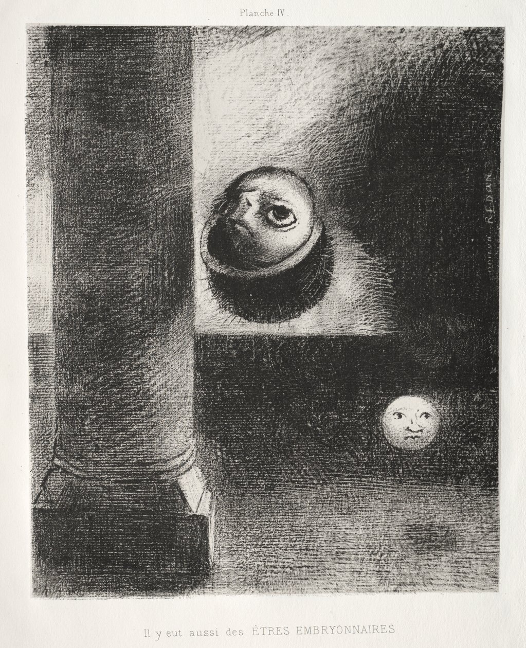 Der var også embryonale væsener af Odilon Redon