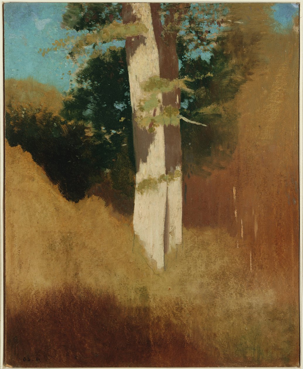 Træ med blå himmel af Odilon Redon