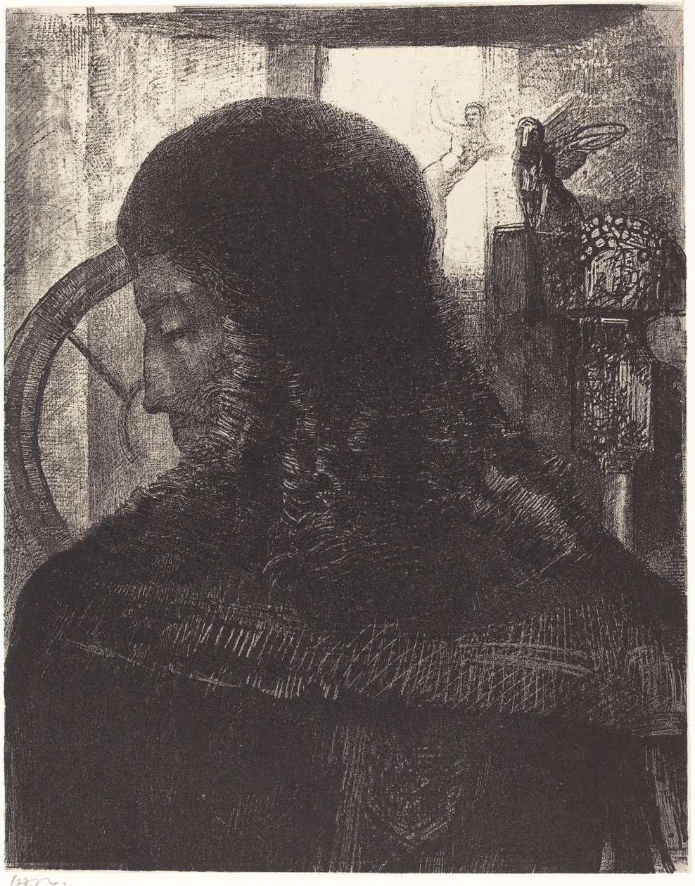 Vieux Chevalier (gammel ridder) af Odilon Redon