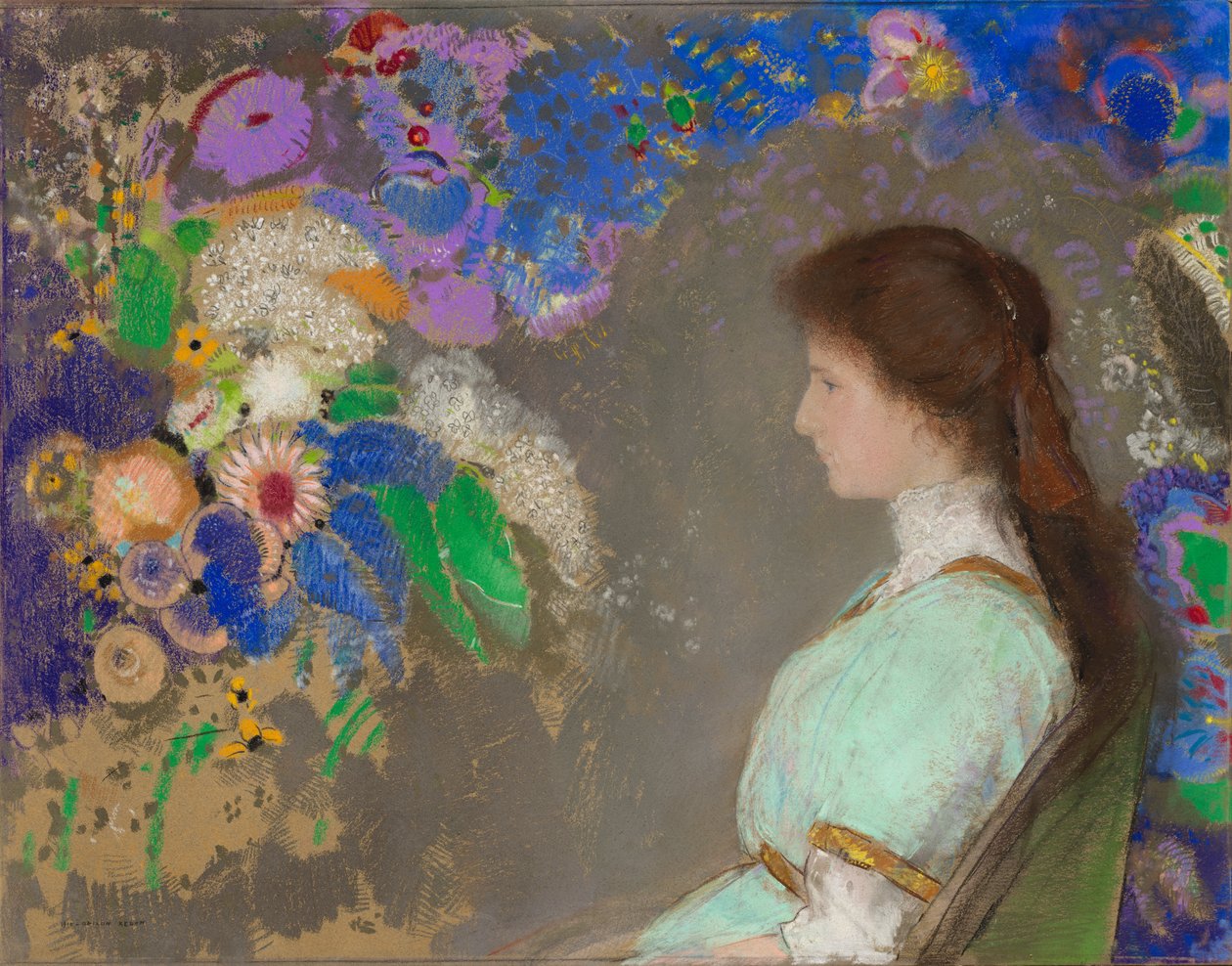 Violette Heymann af Odilon Redon