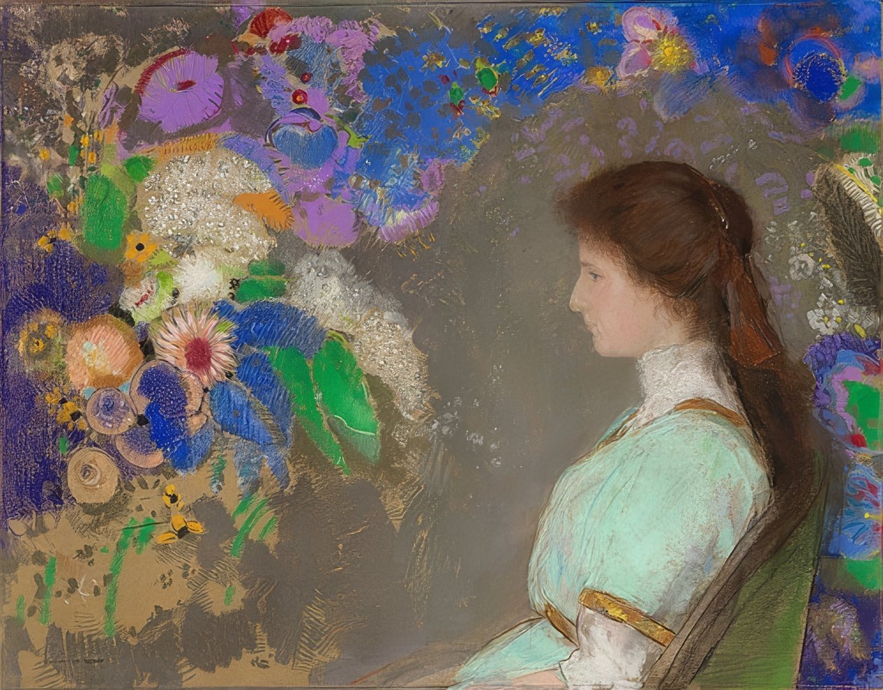 Violette Heymann. 1910 af Odilon Redon