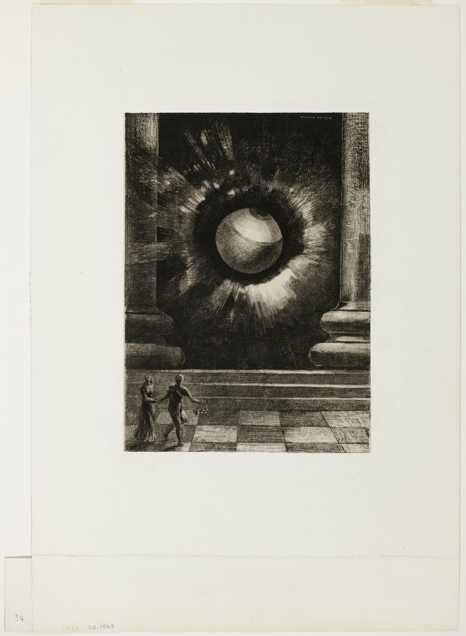Vision, tallerken otte fra In Dreams af Odilon Redon
