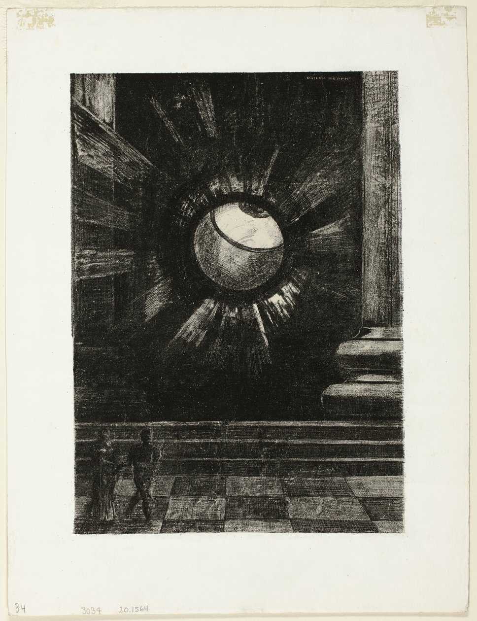 Vision, tallerken otte fra In Dreams af Odilon Redon