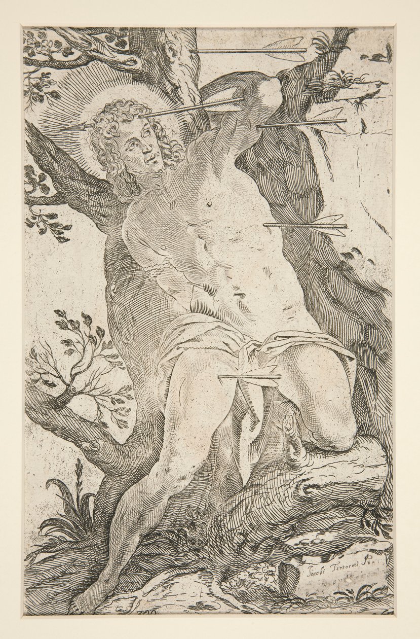 Sankt Sebastian af Odoardo Fialetti