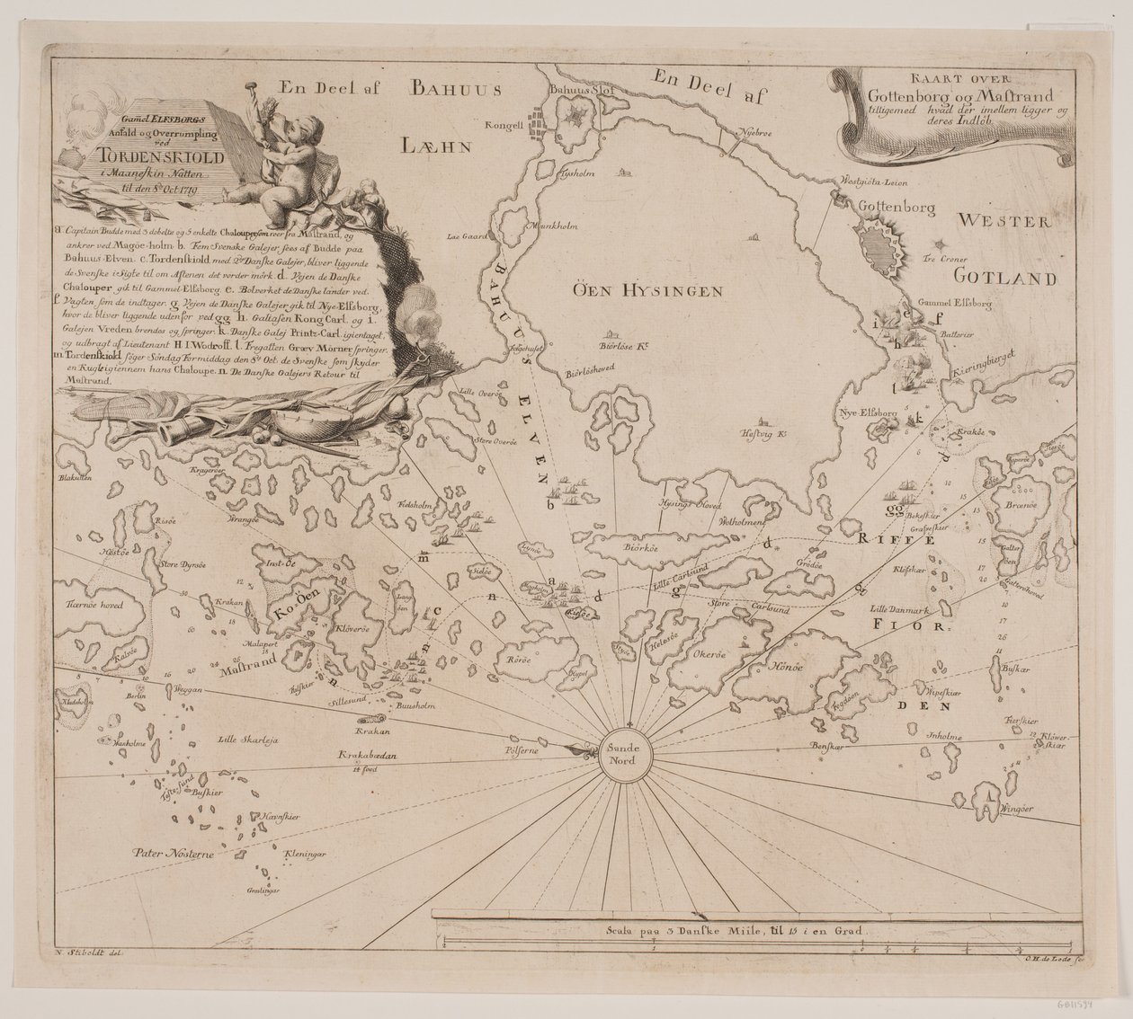Gammel Elfborgs anfald ved Tordenskjold i 1719 af Odvardt Helmoldt de Lode