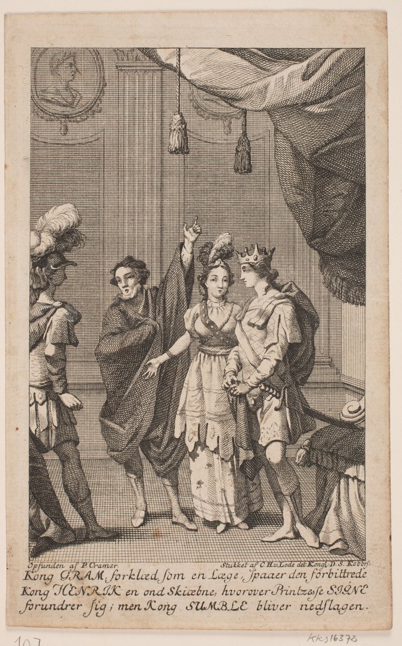 Illustration til N. K. Bredal, "Gram og Signe" af Odvardt Helmoldt de Lode