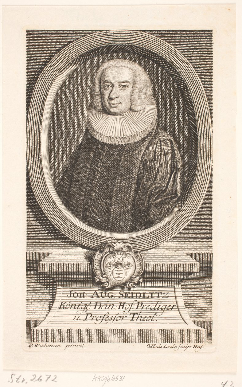 Johan August Seidlitz, Præst af Odvardt Helmoldt de Lode