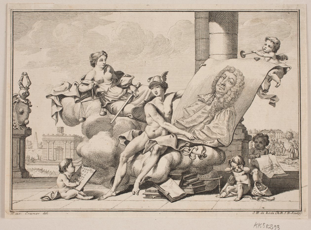 Peder Lasson. Allegoriske Omgivelser. af Odvardt Helmoldt de Lode