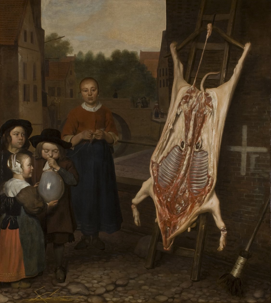 Slagt svin, 1670 af Oever Ten Oever