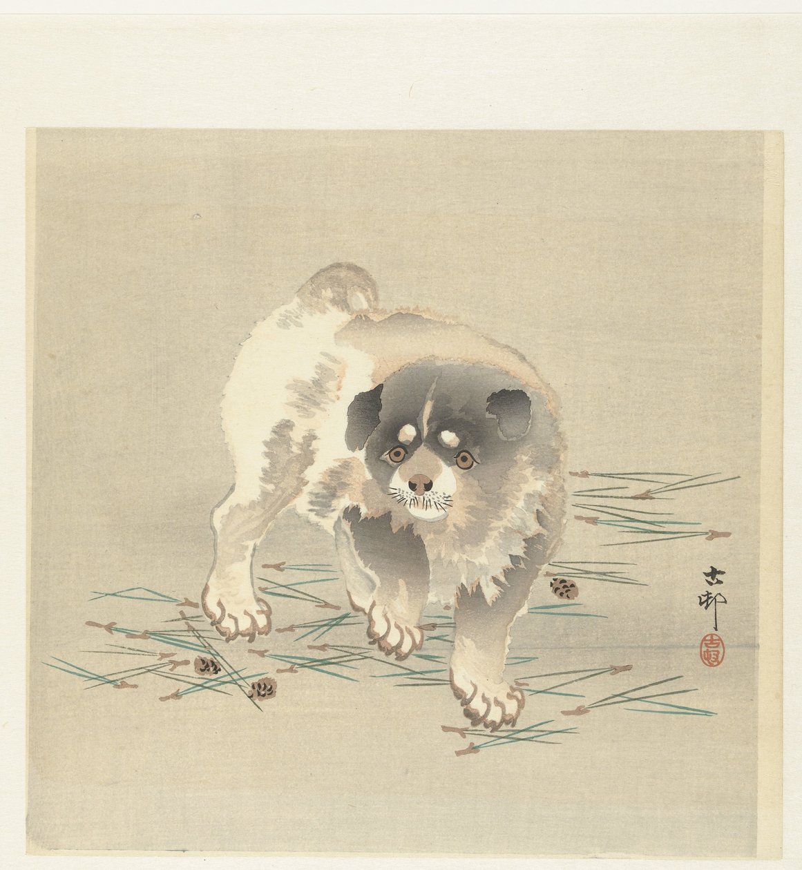ung hund af Ohara Koson
