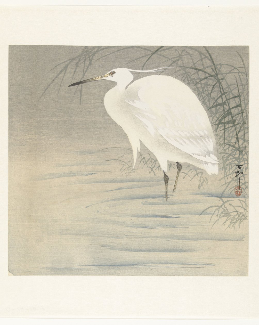 Lille Egret af Ohara Koson