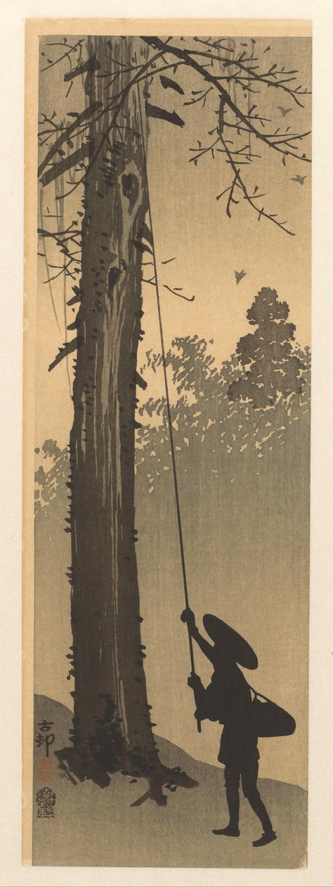fuglerede røver af Ohara Koson