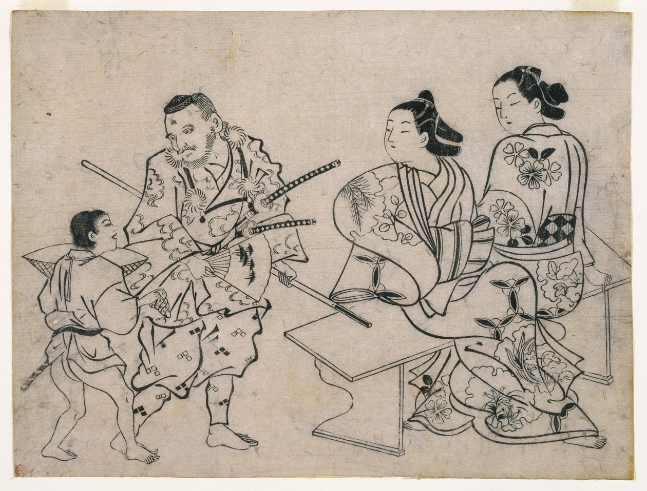Sumizuir-e, ca. 1710 (træblok i farver) af Okumura Masanobu