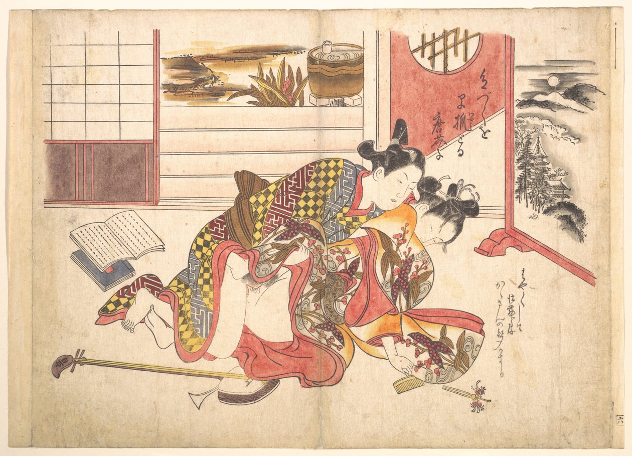 Soveværelsesscene af Okumura Masanobu