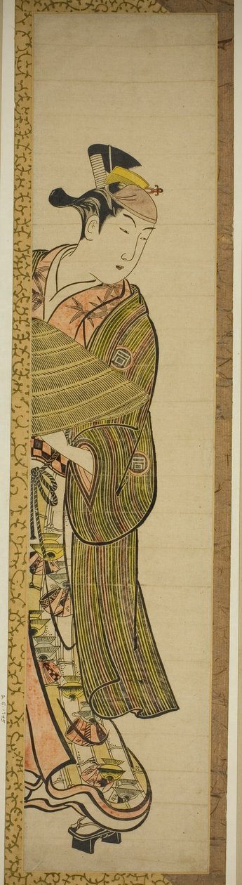 Skuespilleren Sanogawa Ichimatsu I i en uidentificeret rolle af Okumura Masanobu
