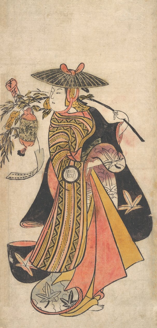 A c og r Sanogawa Ichimatsu 1722-1763 En skole r Te-san fiskeri Tanabata Fes Chival, hva? . . . , myg. 1730. af Okumura Toshinobu