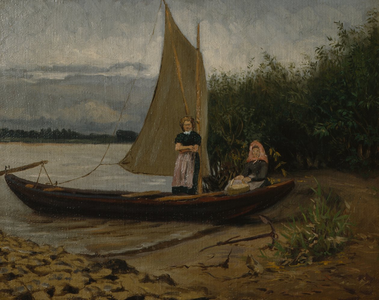 Fra Tyskland (olie på lærred) af Olaf Isaachsen