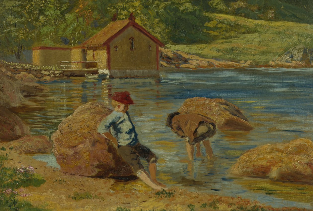 Landskab fra Skovfjorden af Olaf Isaachsen