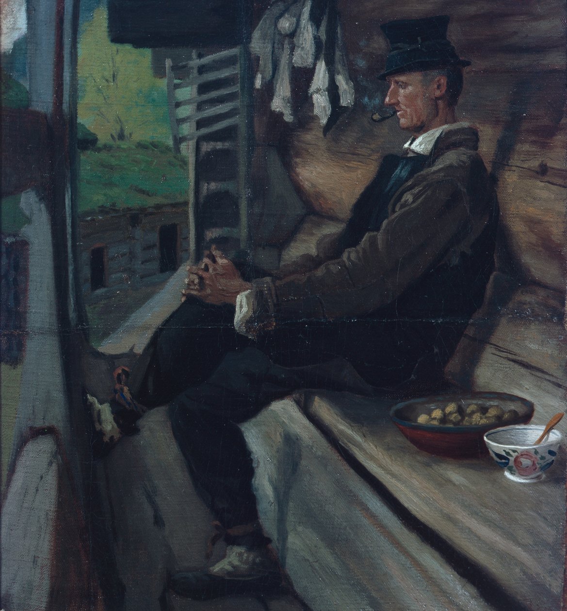 Uden titel (olie på lærred) af Olaf Isaachsen