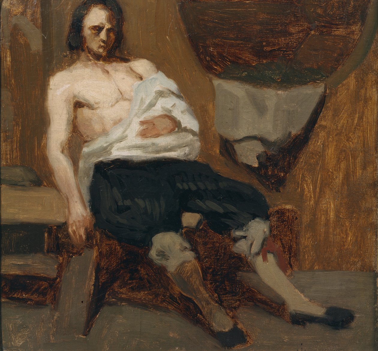 Såret mand af Olaf Isaachsen