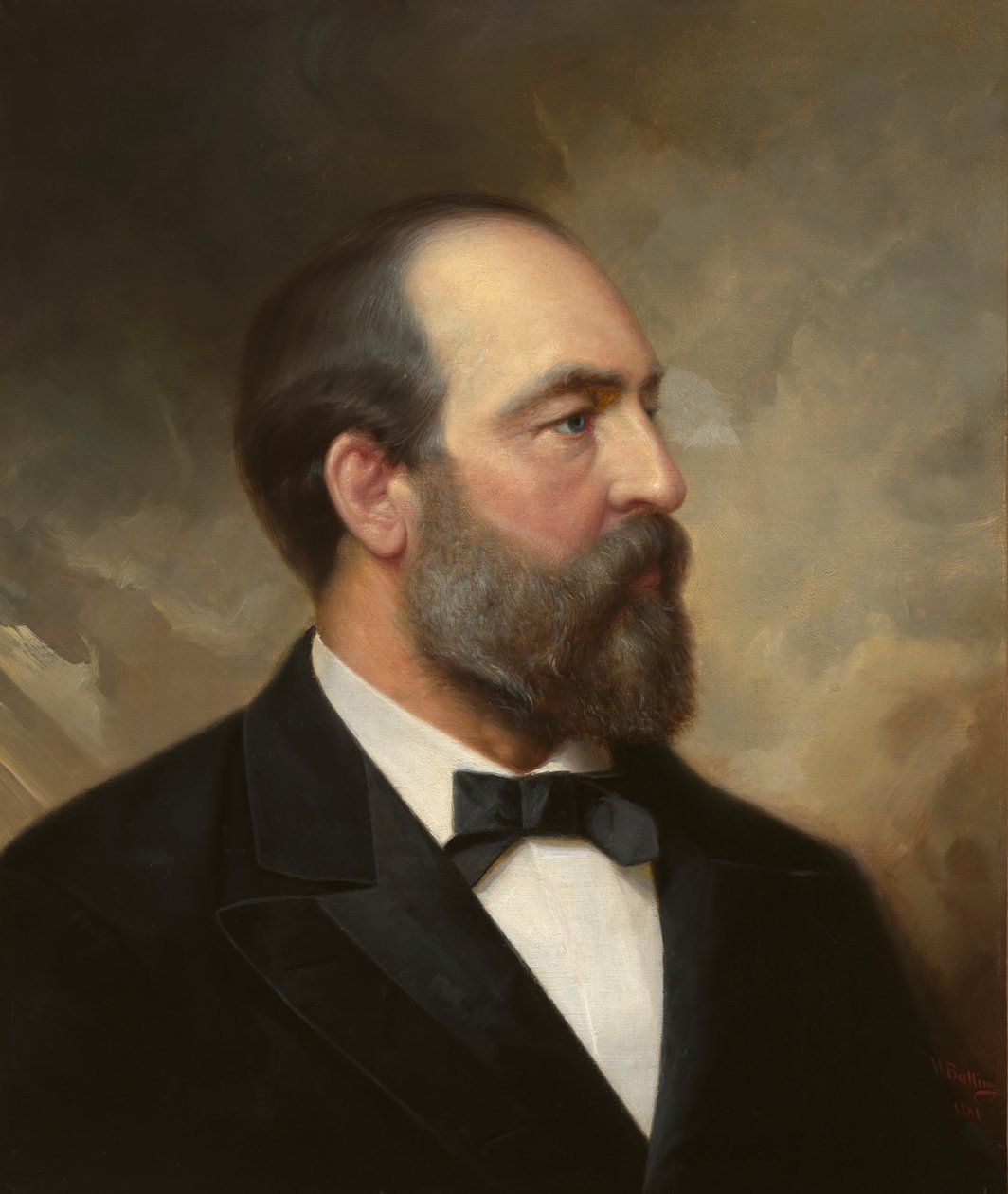 James Garfield, 1881. af Ole Peter Hansen Balling