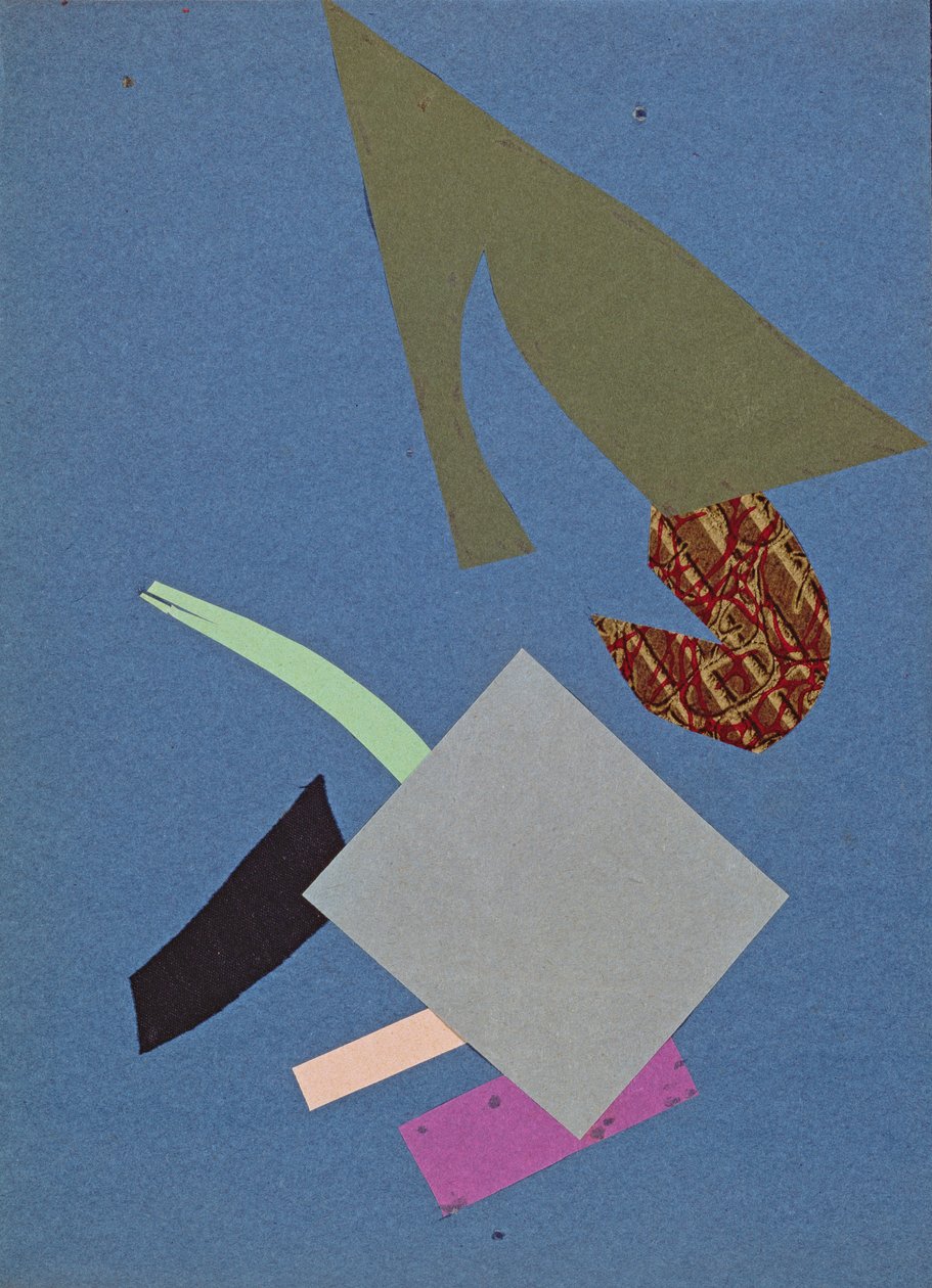 Fight Against the Ocean, 1916 (collage) af Olga Rozanova