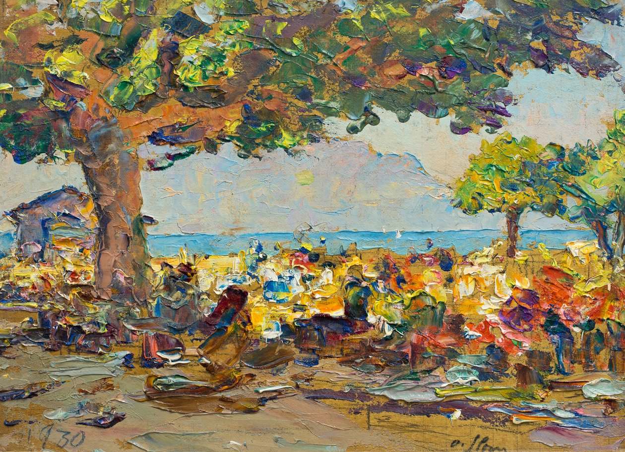 Marked i Vevey af Olga (1881 1941) Slomszynska