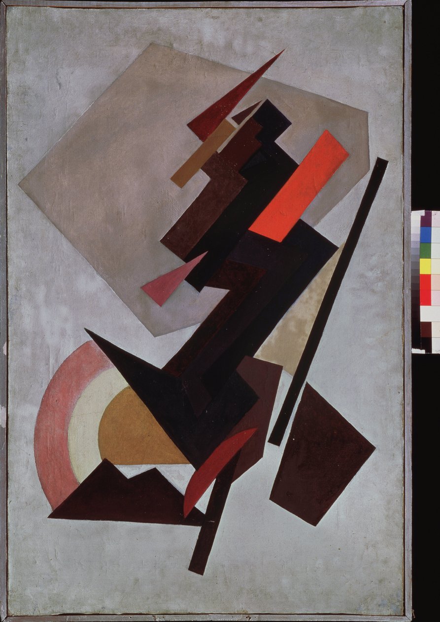 Tsomposition Suprematiste. Peinture de Olga Vladimirovna Rozanova (1886-1918), huile sir toile af Olga Wladimirowna  Rosanowa