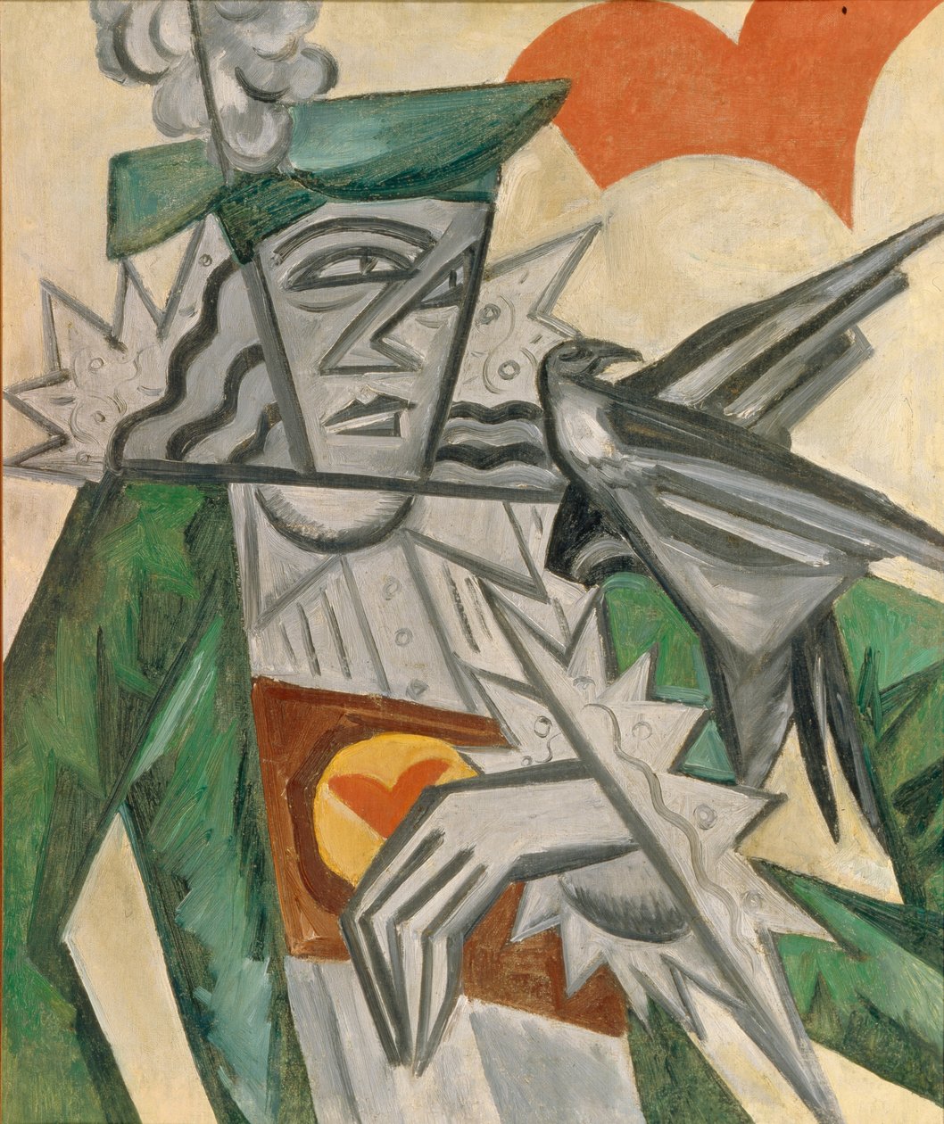 Jack of Hearts, 1913-1914 af Olga Rozanova