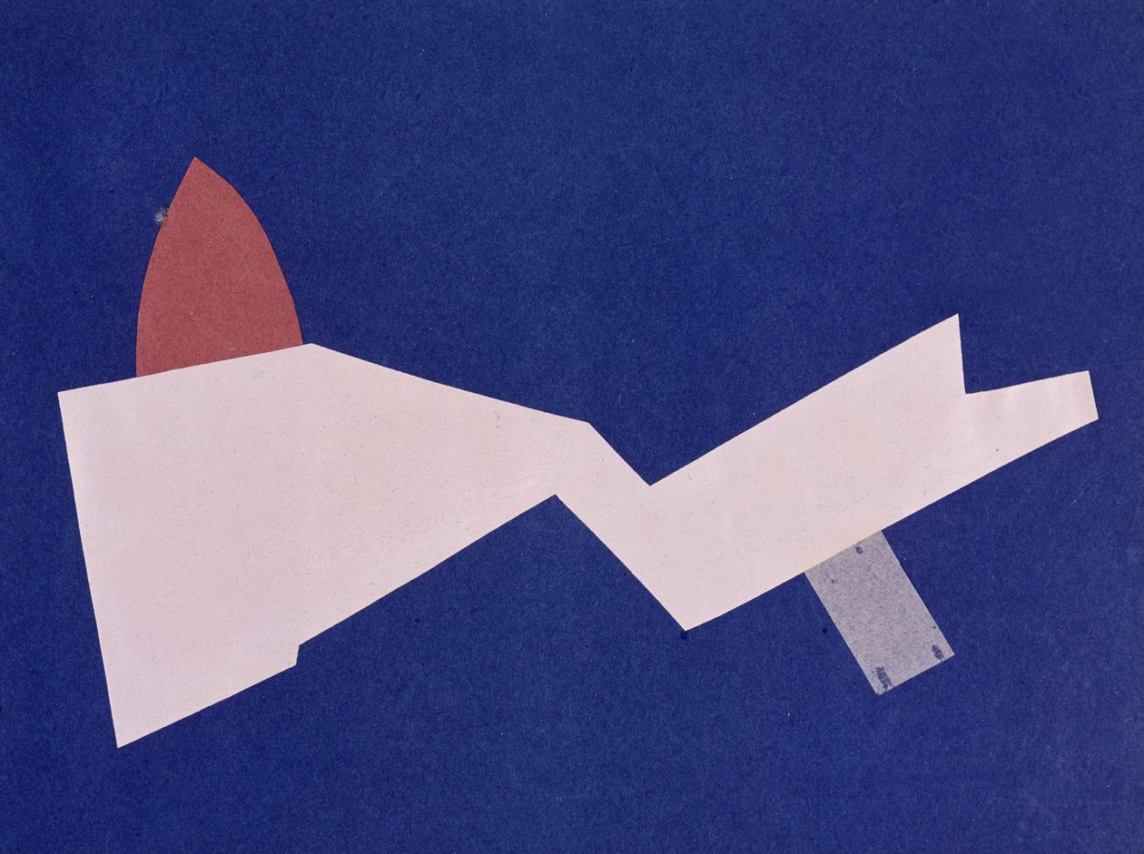 Universal War: Collage af Olga Rosanova, januar 1916 af Olga Wladimirowna  Rosanowa