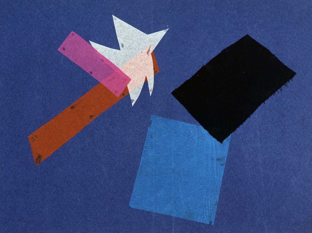 Universal War: Collage af Olga Rosanova, januar 1916 af Olga Wladimirowna  Rosanowa