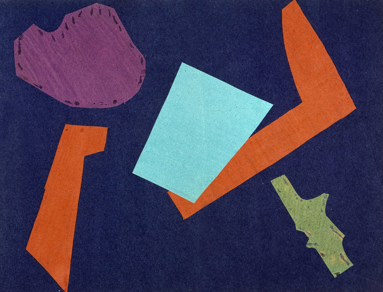 Universal War: Collage af Olga Rosanova, januar 1916 af Olga Wladimirowna  Rosanowa