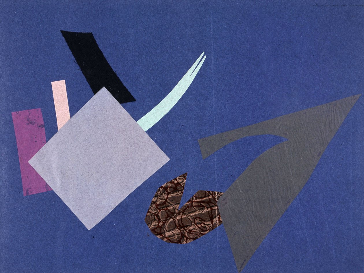 Universal War: Collage af Olga Rosanova, januar 1916 af Olga Wladimirowna  Rosanowa