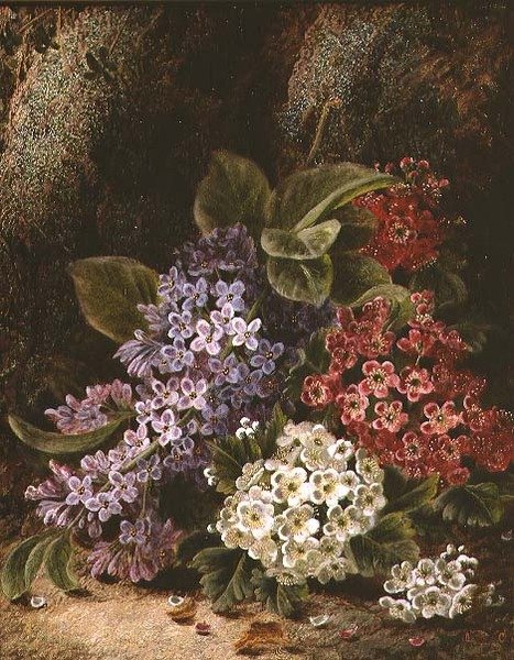 Stilleben med blomst af Oliver Clare